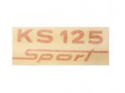 Dekal "KS125 SPORT" (styck)